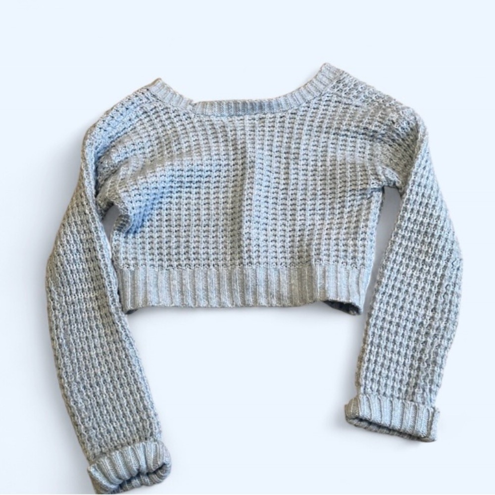 No Boundaries Sky Blue Button-Up Cardigan - Picture 2 of 4